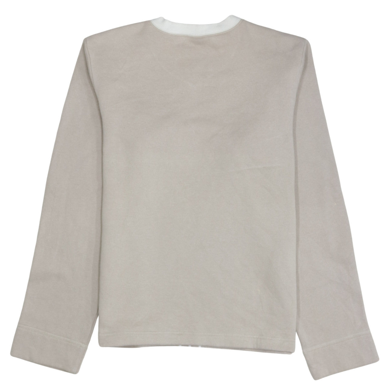 Adidas Boys Beige V-Neck Pullover Sweatshirt Size 176 Long Sleeve