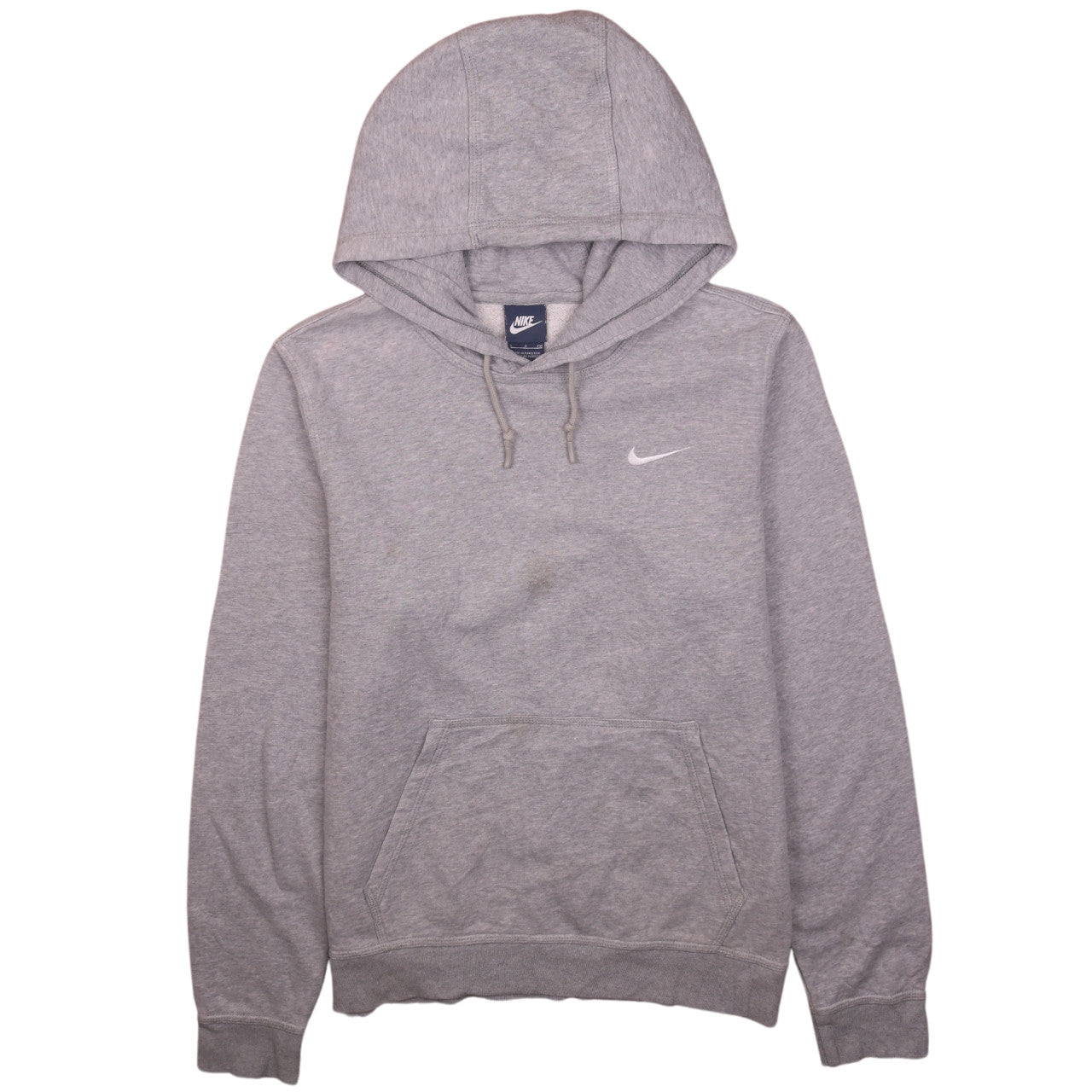 Nike Men's Grey Pullover Hoodie S Regular Fit Sports Fleece