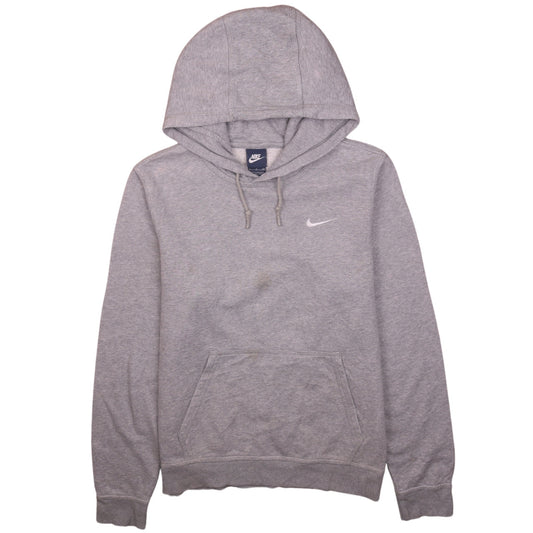Nike Men's Grey Pullover Hoodie S Regular Fit Sports Fleece