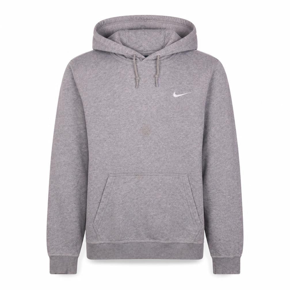 Nike Men's Grey Pullover Hoodie S Regular Fit Sports Fleece