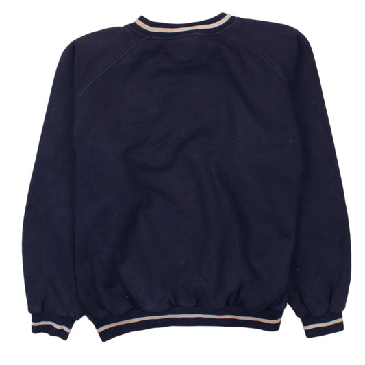 Kappa Mens Blue Large Logo Crew Neck Pullover Sweatshirt