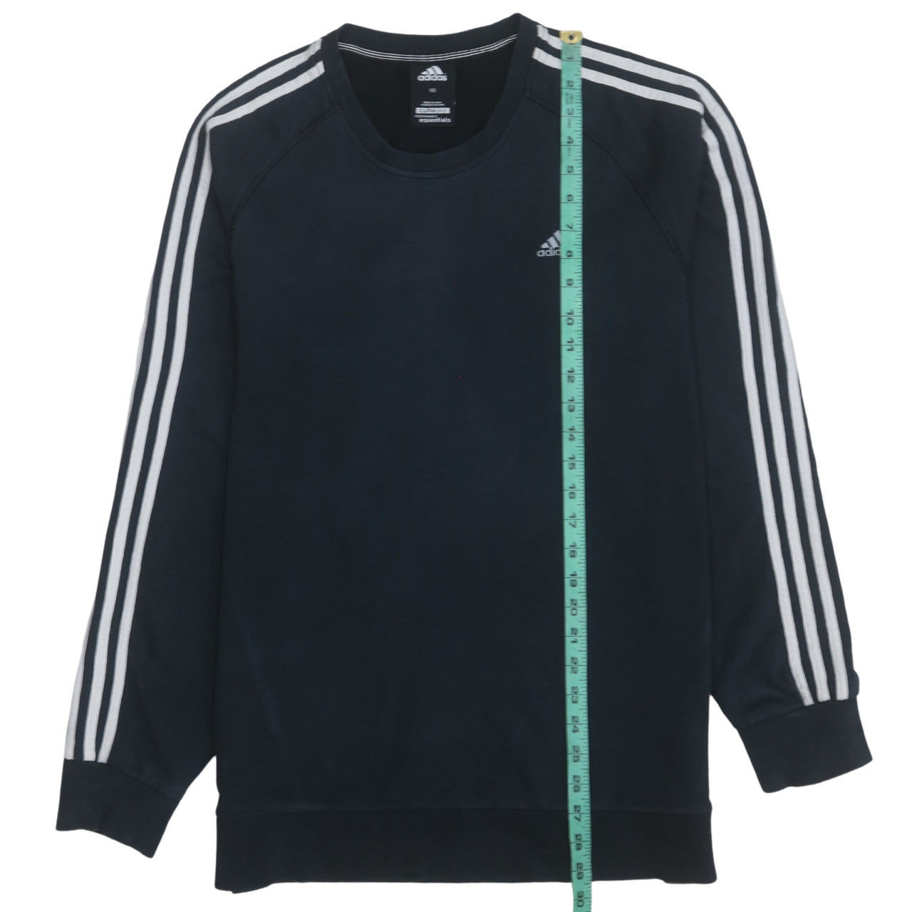 Adidas Mens Black Climalite Crew Neck Pullover Sweatshirt L