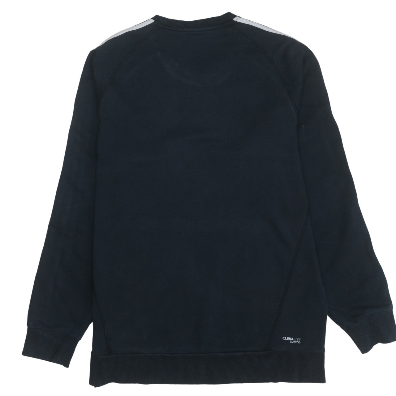 Adidas Mens Black Climalite Crew Neck Pullover Sweatshirt L