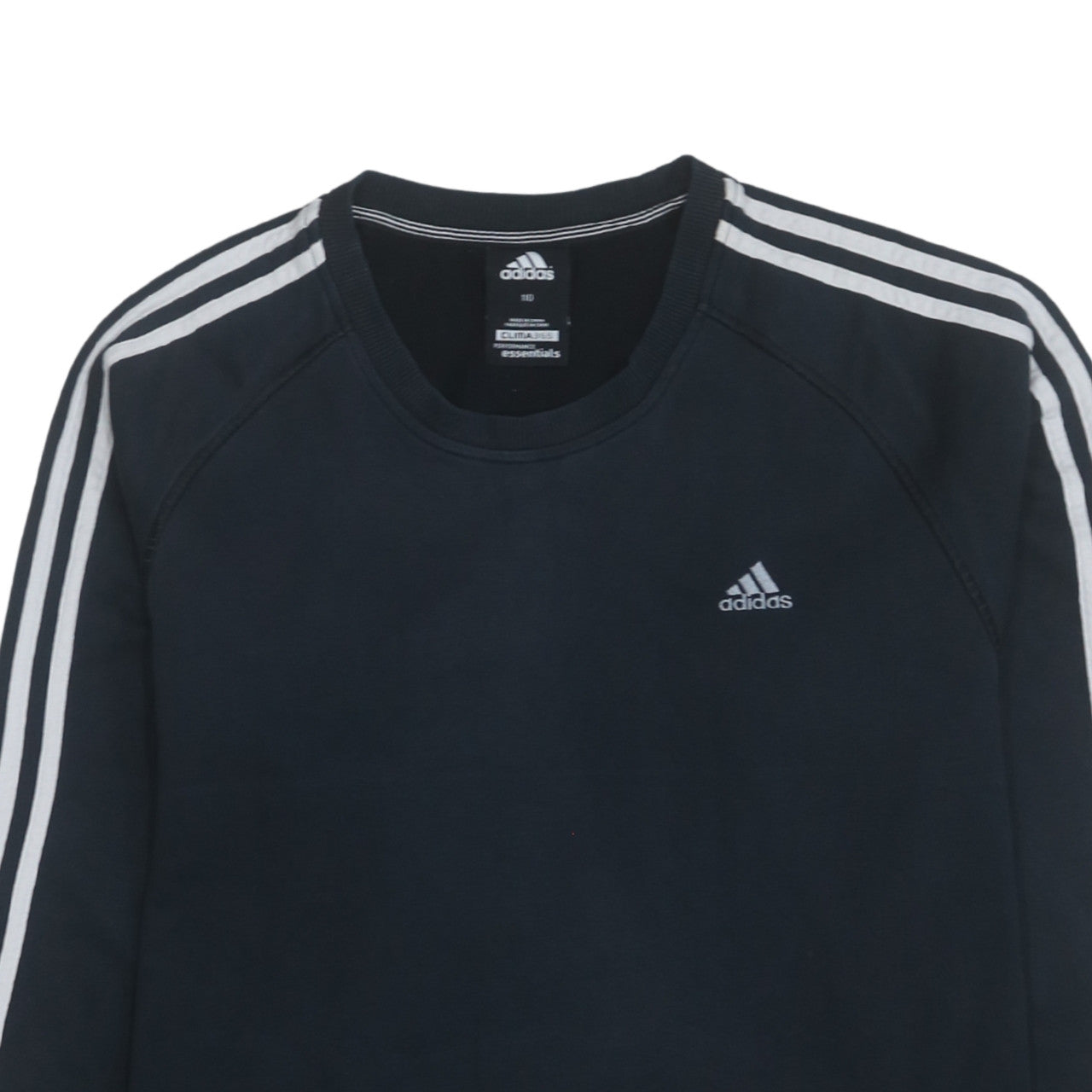 Adidas Mens Black Climalite Crew Neck Pullover Sweatshirt L