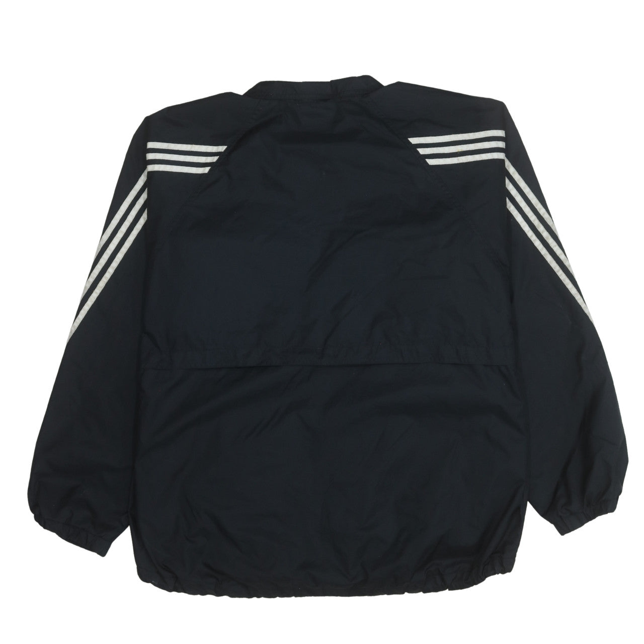 Adidas Mens Black L Windbreaker Zip Jacket Lightweight Sportswear