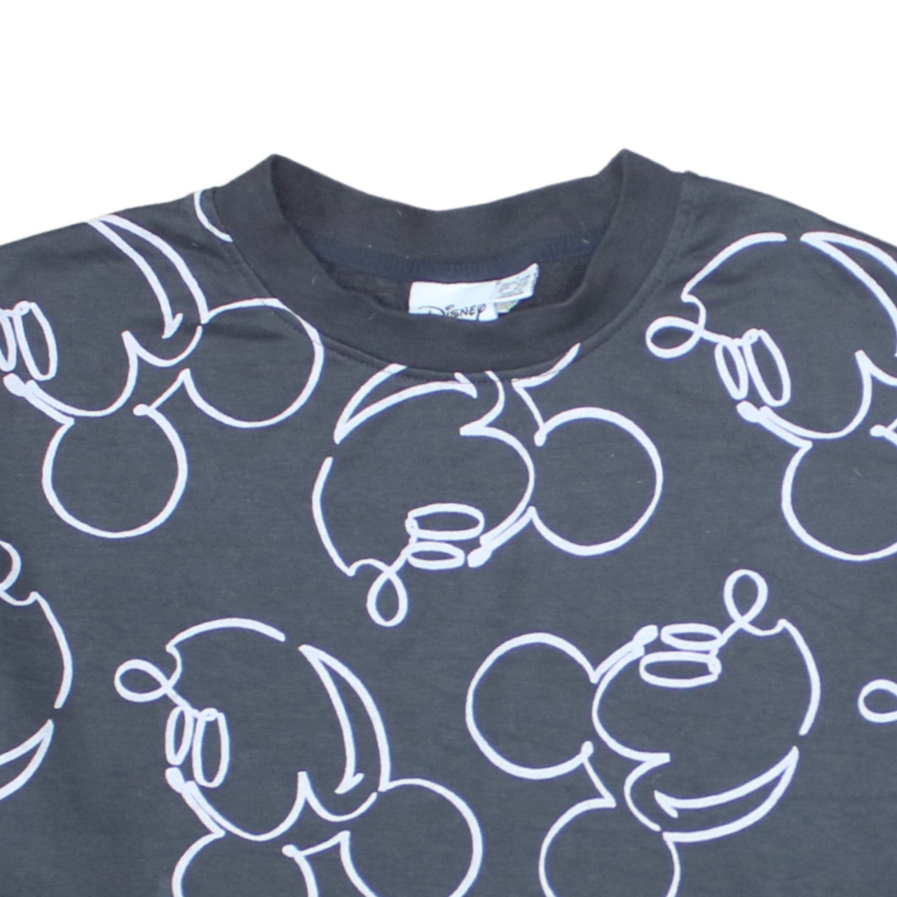 Disney Primark Women Black Mickey Mouse Sweatshirt Size L 14/16