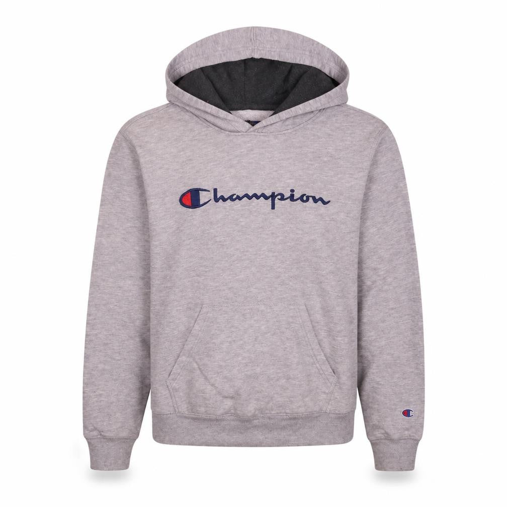 Champion Womens Grey XL Pullover Hoodie with Logo Detail