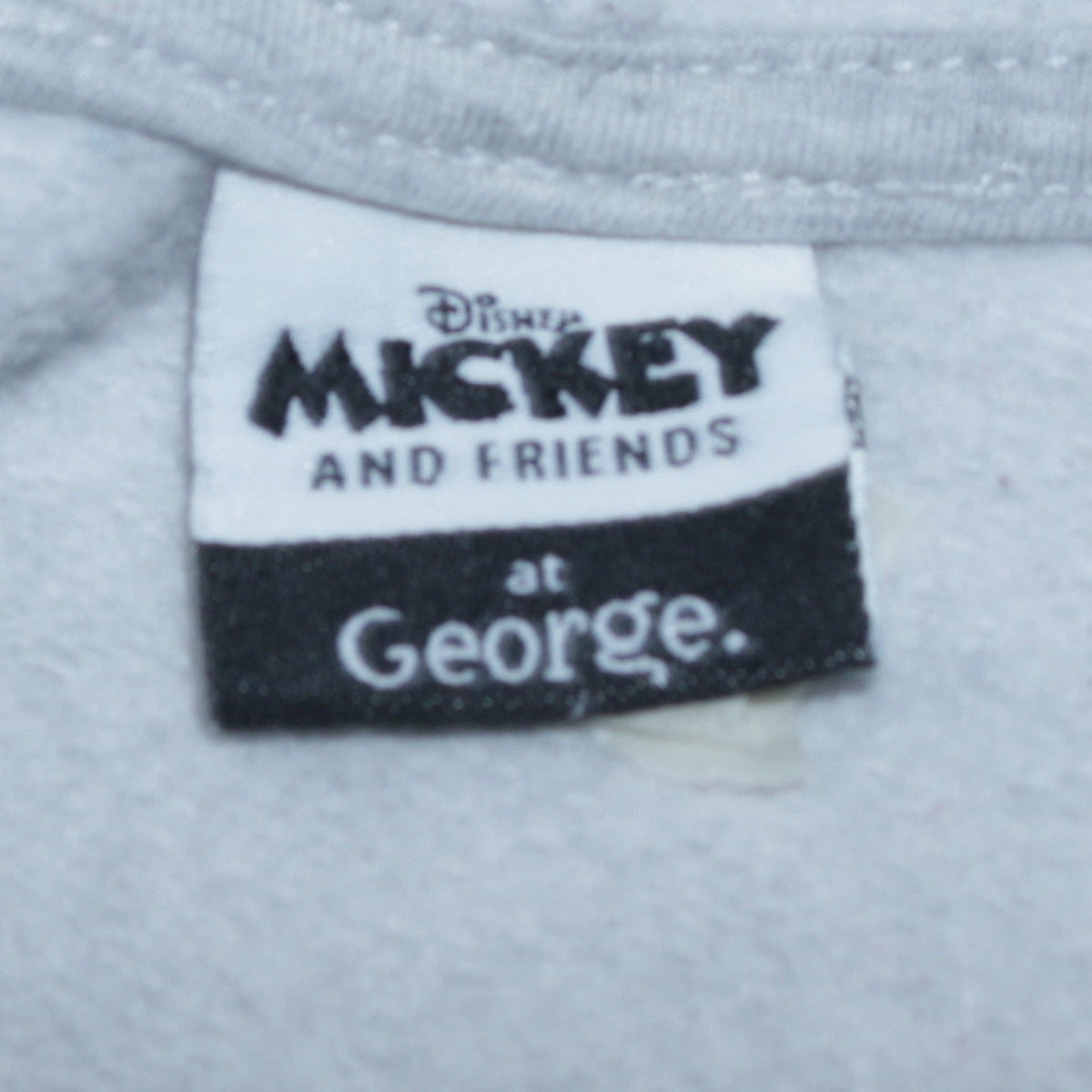 Disney Mickey & Friends Grey Hoodie Women 12-14 Medium Pullover