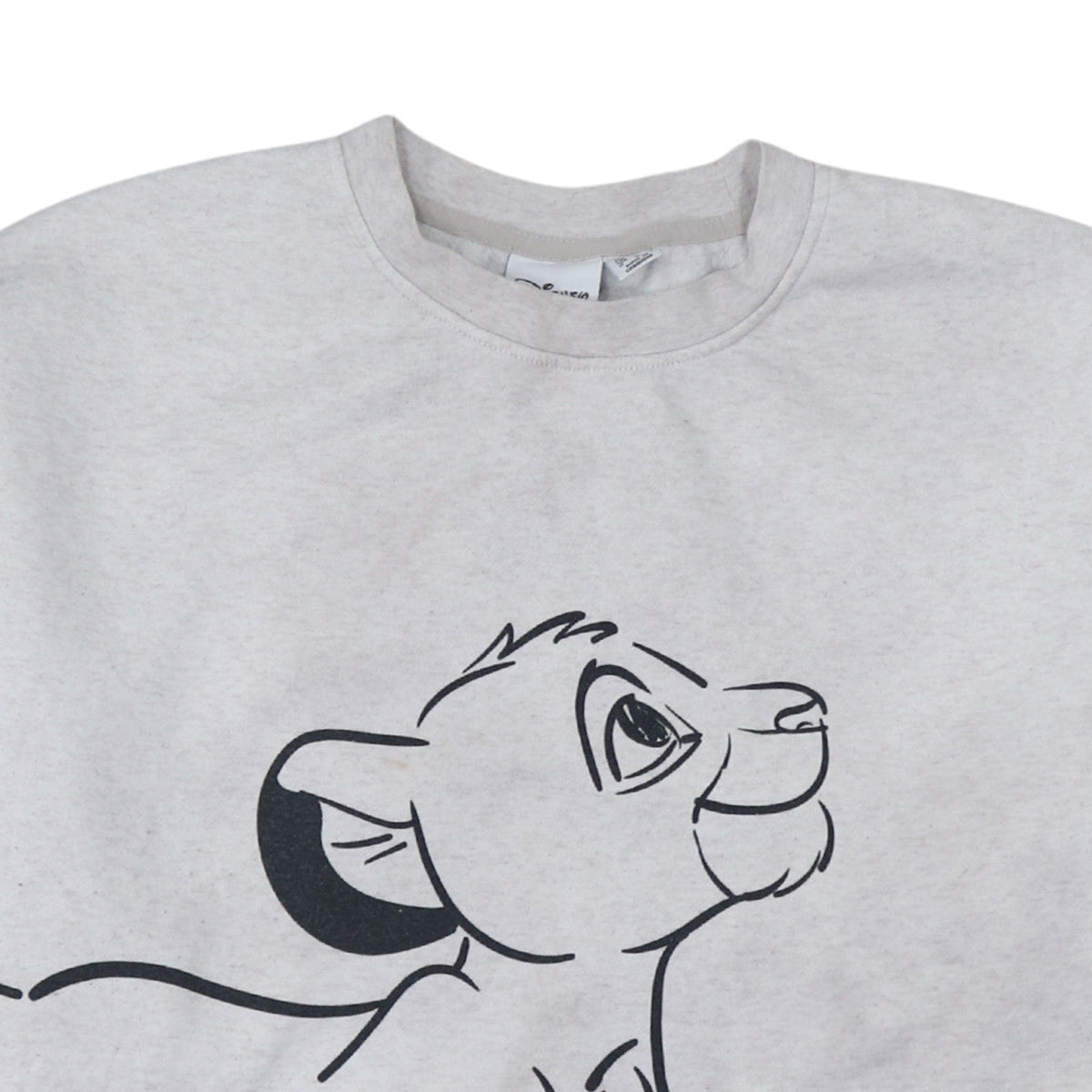 Disney Women Grey Sweatshirt L Lion King Simba Print Pullover