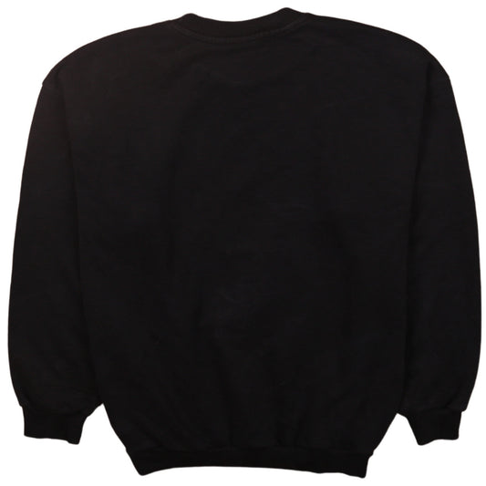 Adidas Womens Black Crew Neck Pullover Sweatshirt UK 6