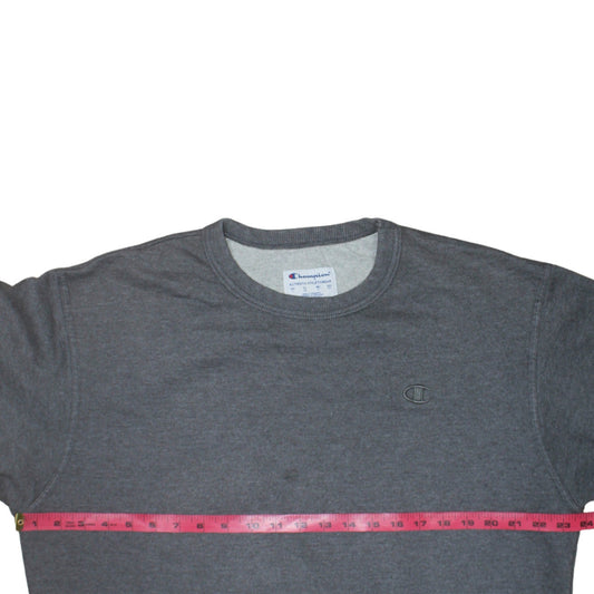 Champion Men's Grey Crew Neck Pullover Sweatshirt Size L