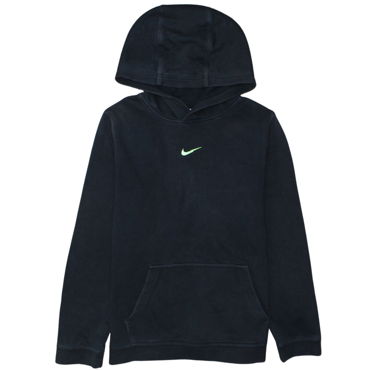 Nike Boys Black Pullover Fleece Hoodie XL 158-170cm Logo Sportswear