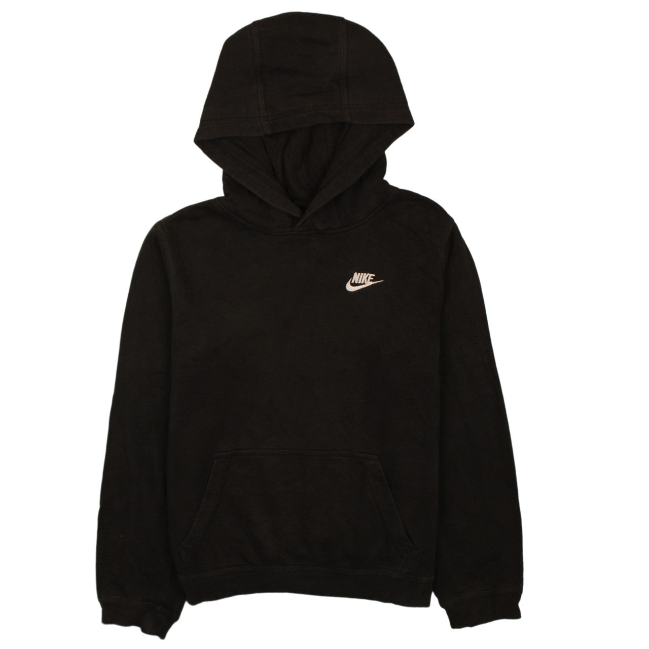 Nike Women Black Pullover Hoodie XL Cotton Logo Casual
