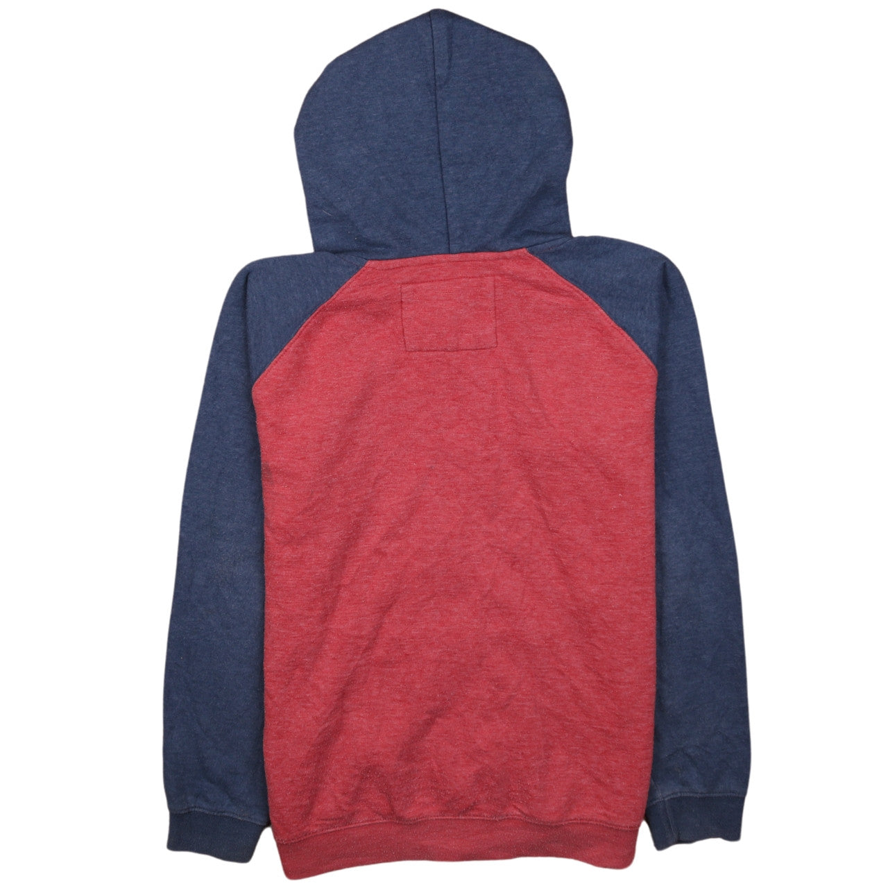 Quiksilver Mens Red Blue Full Zip Hoodie Size L Regular Fit