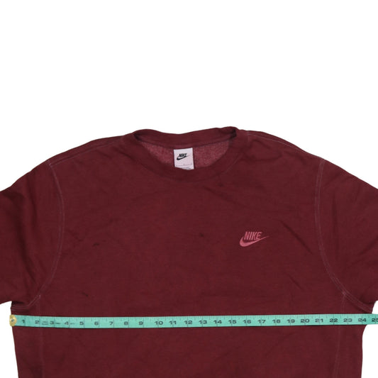 Nike Men's Red Logo Pullover Sweatshirt Size L