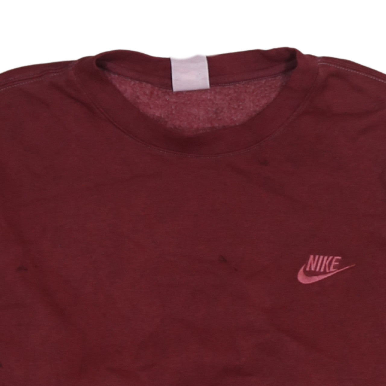 Nike Men's Red Logo Pullover Sweatshirt Size L