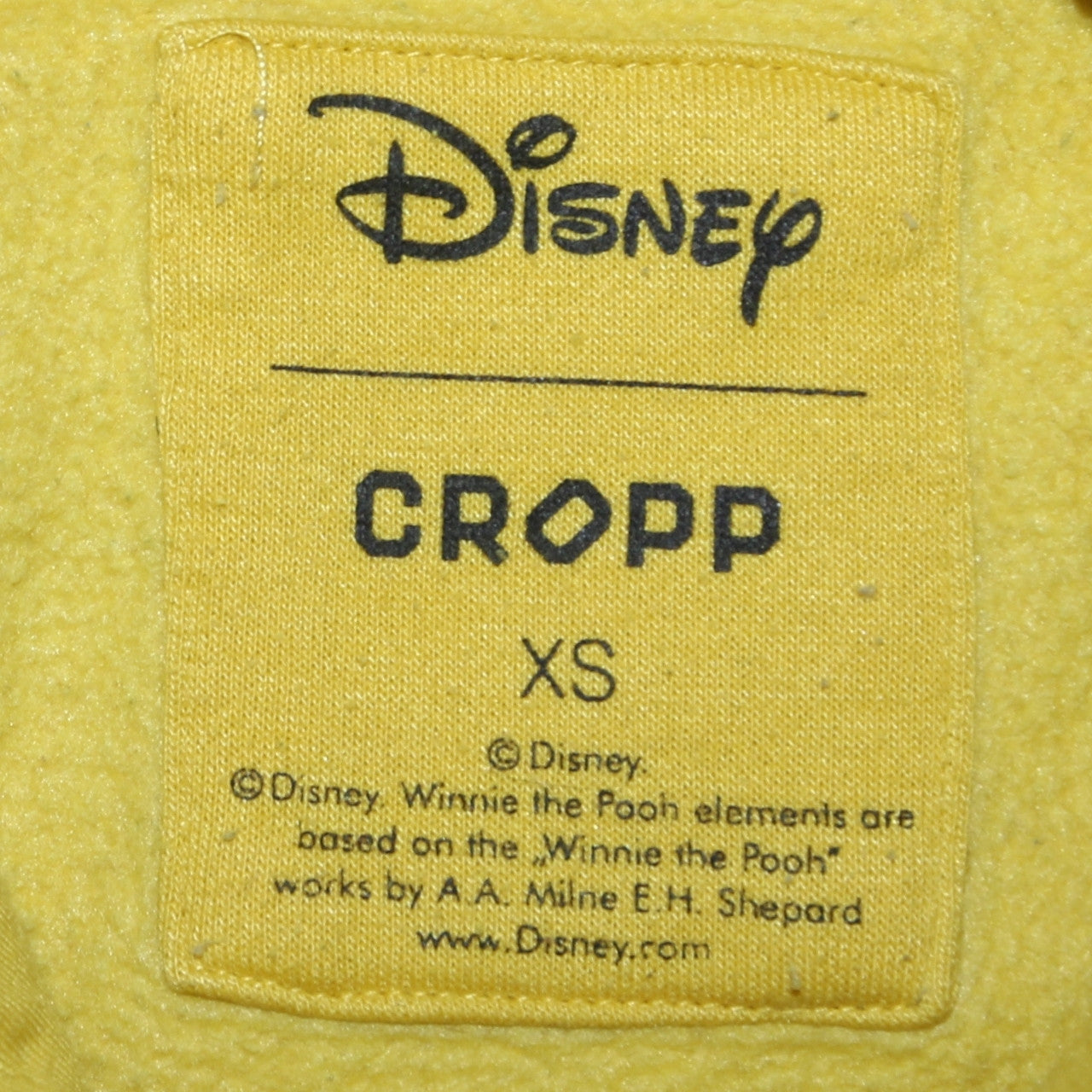 Disney Cropp Women's Yellow Donald Duck Pullover Hoodie XS