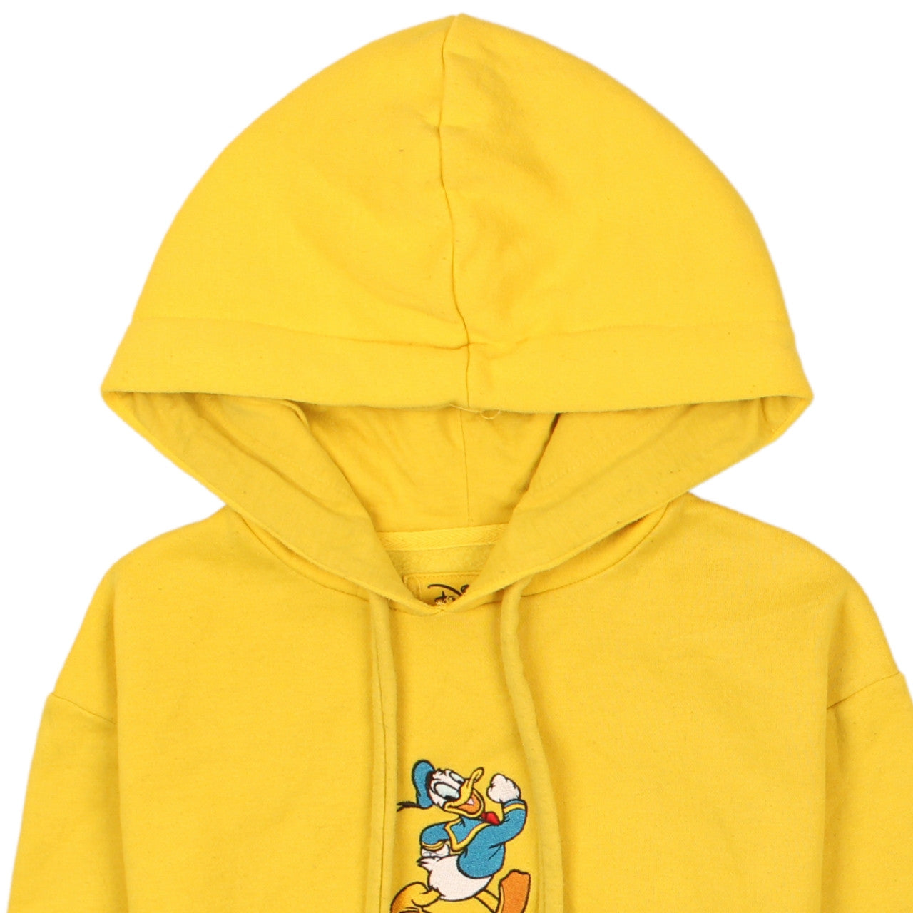 Disney Cropp Women's Yellow Donald Duck Pullover Hoodie XS