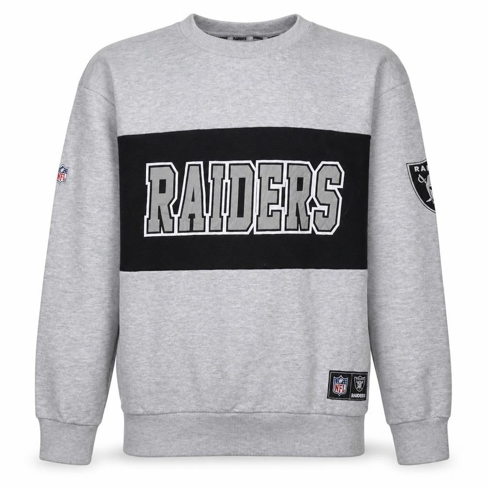 Primark NFL Raiders Grey Men's Pullover Sweatshirt S Regular Fit
