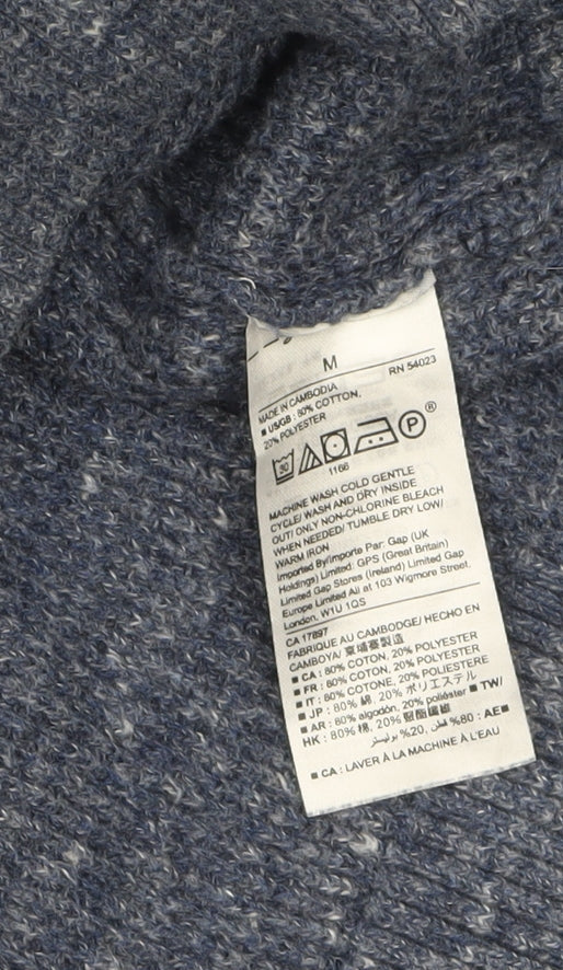 GAP Men's Blue M Knit Crew Neck Pullover Jumper