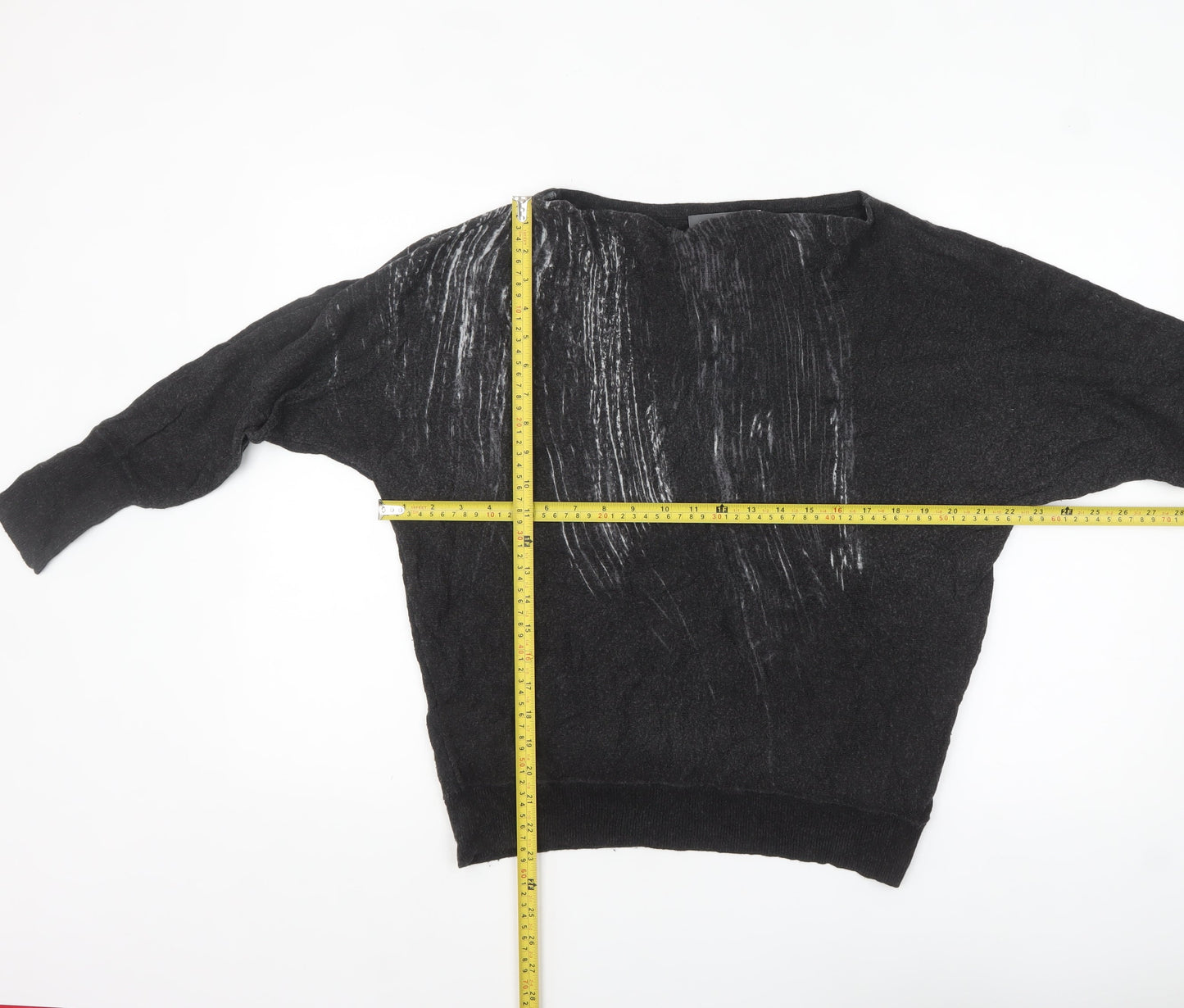 Mint Velvet Women's Black Boat Neck Cashmere Blend Jumper Size S
