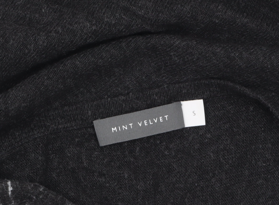 Mint Velvet Women's Black Boat Neck Cashmere Blend Jumper Size S