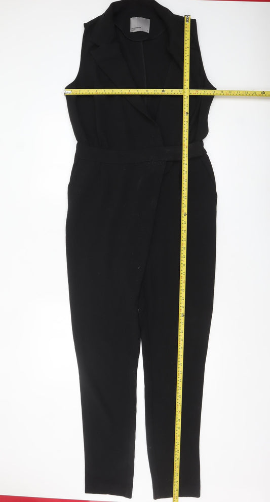 Vero Moda Women's Black Sleeveless Belted Jumpsuit Size 10