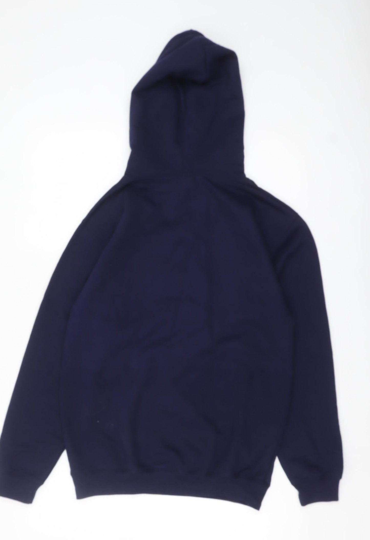 Just Hoods Unisex Blue Christmas Pullover Hoodie Size S