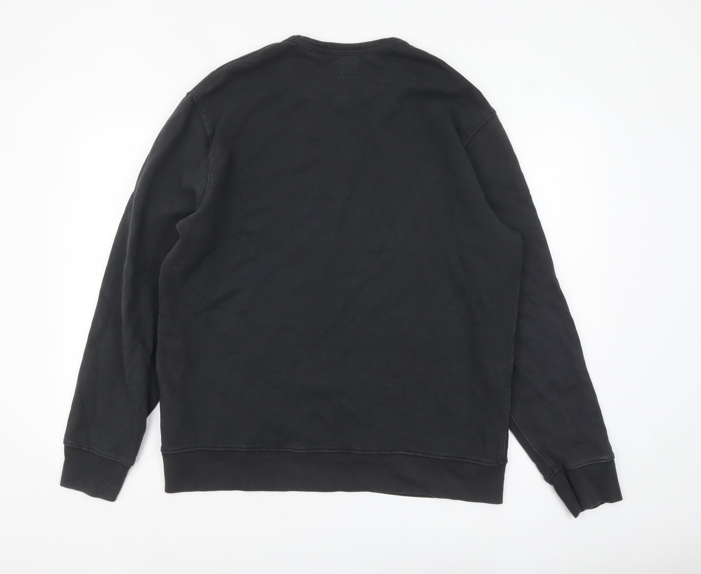 Levi's Men's Black Logo Crew Neck Pullover Sweatshirt L