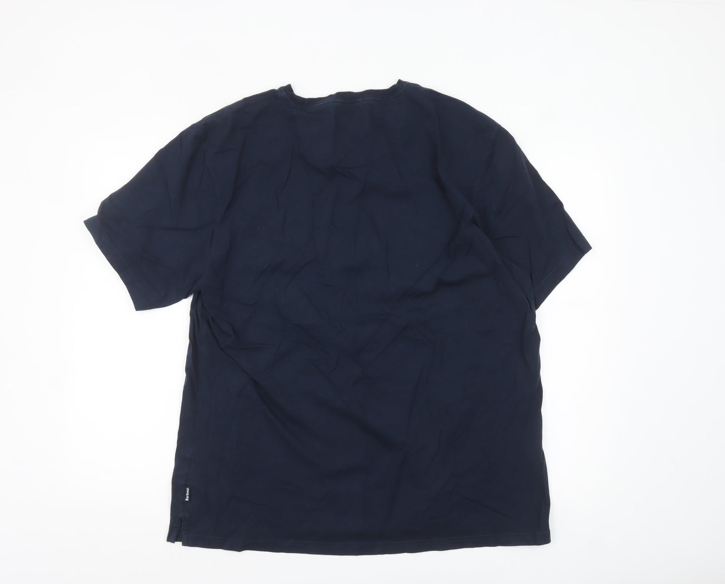 Barbour Men's Blue 2XL Crew Neck Cotton Pocket T-Shirt