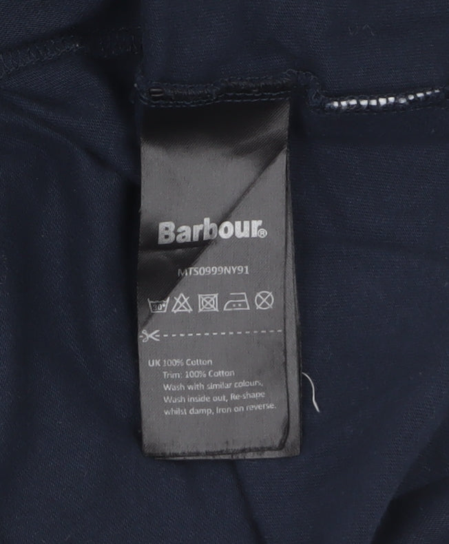 Barbour Men's Blue 2XL Crew Neck Cotton Pocket T-Shirt