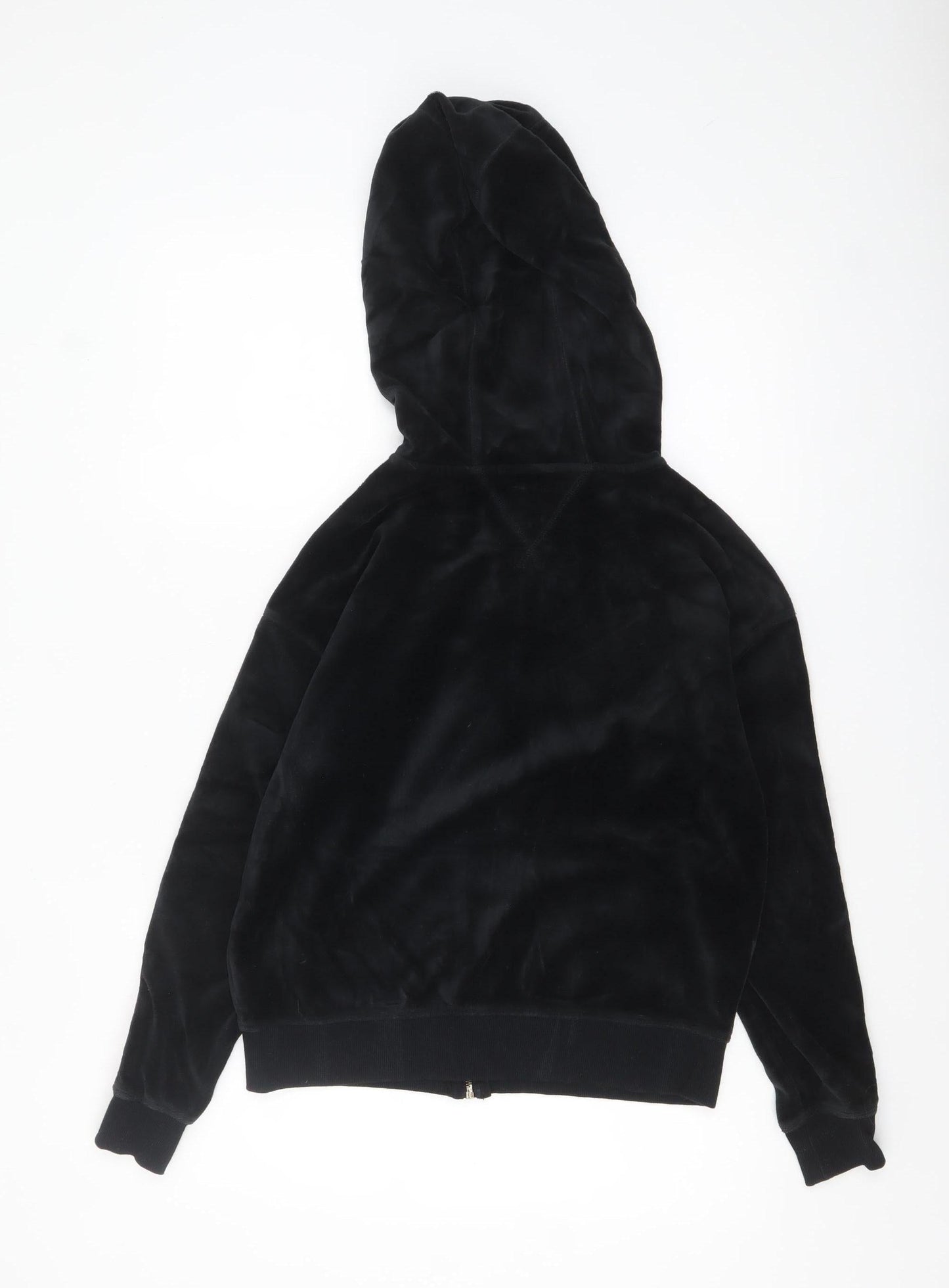 Tommy Hilfiger Sport Women's Black XS Full Zip Velour Hoodie