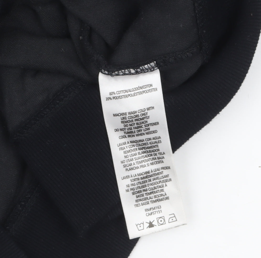 Tommy Hilfiger Sport Women's Black XS Full Zip Velour Hoodie