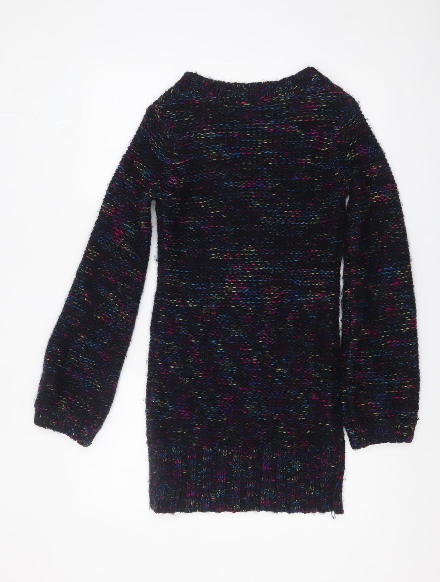 New Look Women's Multicoloured Chunky Knit Pullover Jumper Size 8