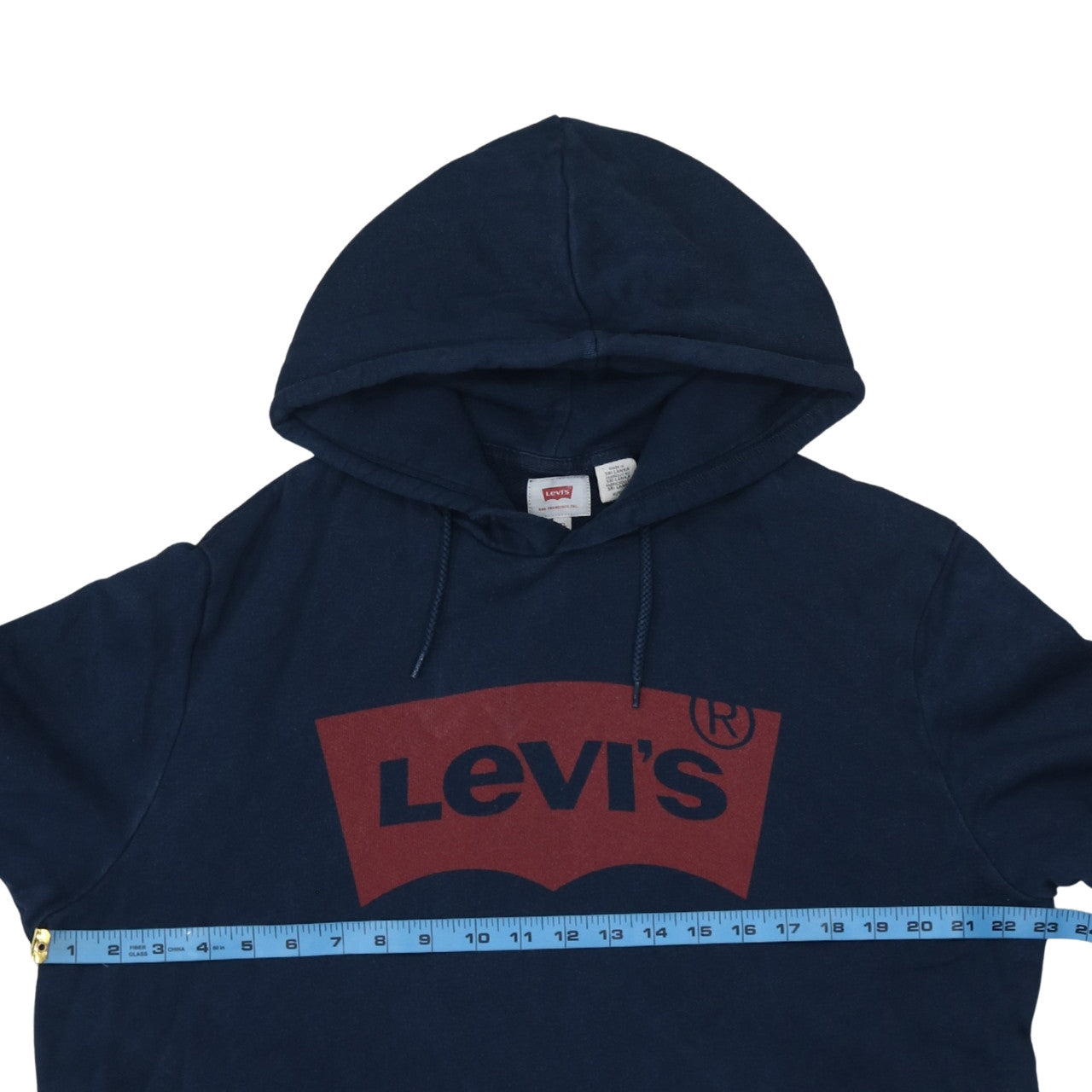 Levi's Men's Blue XL Pullover Hoodie Classic Logo Fleece Sweatshirt