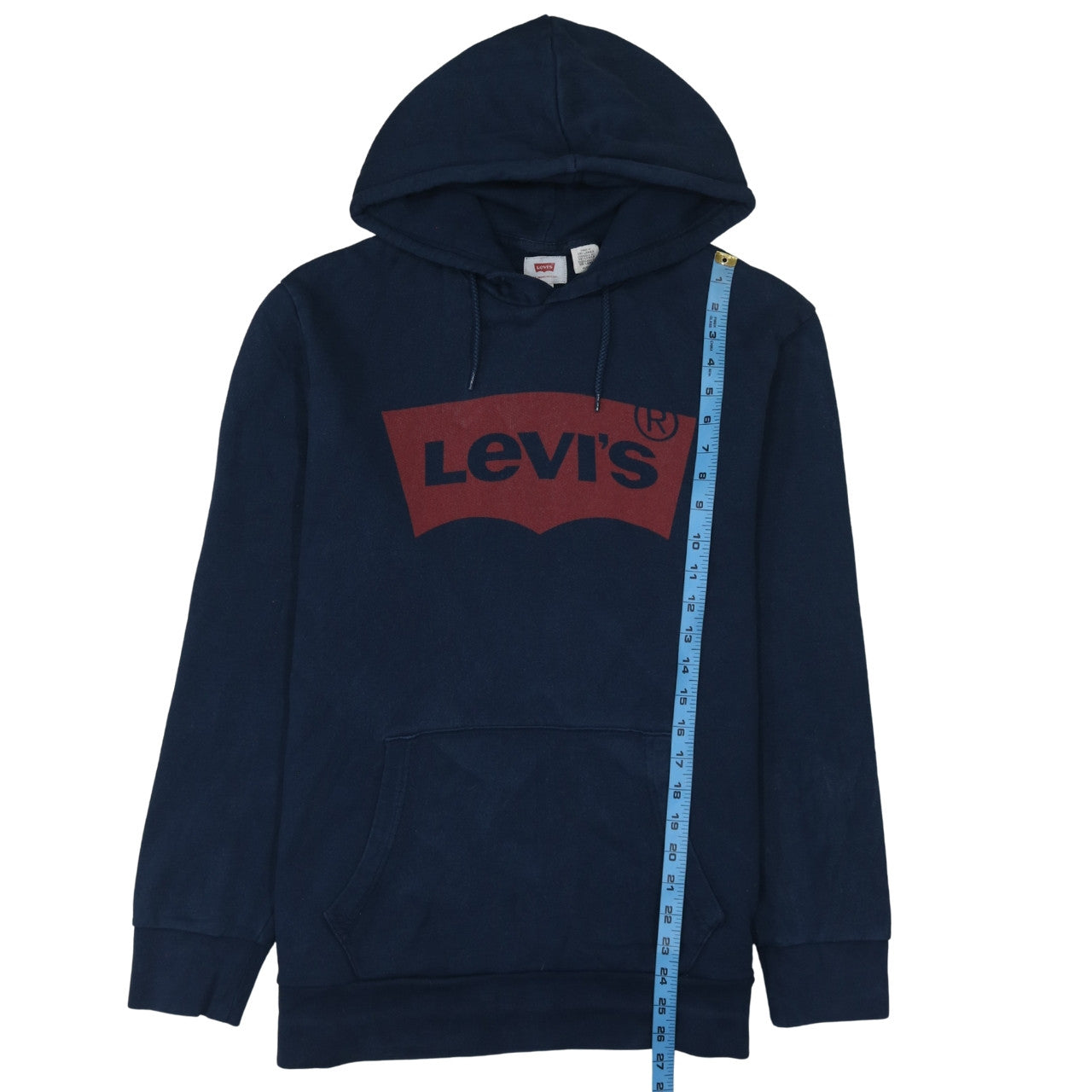 Levi's Men's Blue XL Pullover Hoodie Classic Logo Fleece Sweatshirt