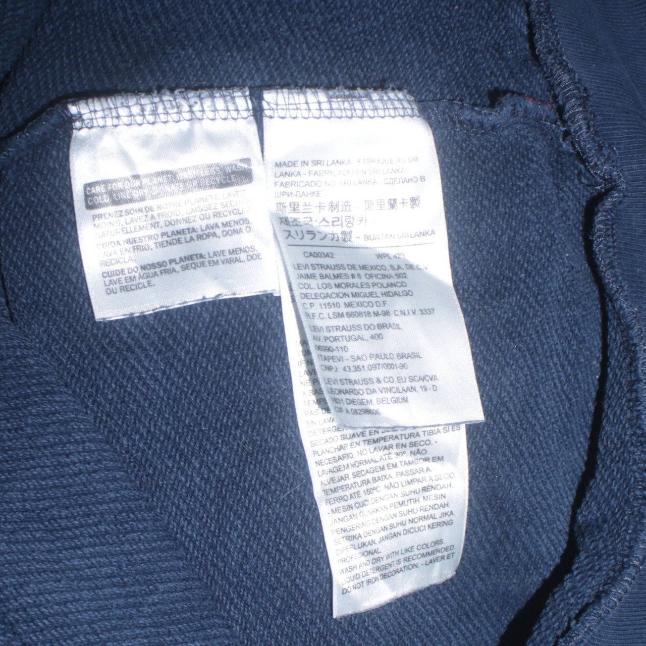 Levi's Men's Blue XL Pullover Hoodie Classic Logo Fleece Sweatshirt