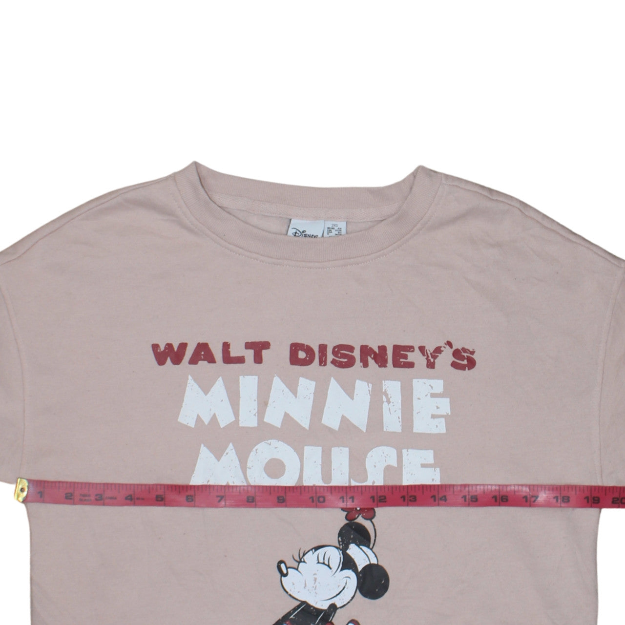 Primark Disney Women Pink Minnie Mouse Pullover Sweatshirt 2XS