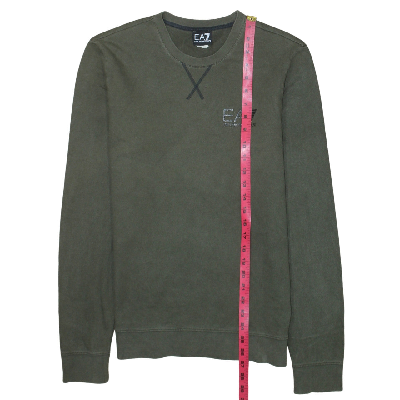 Emporio Armani EA7 Men's Green Crew Neck Sweatshirt Size M
