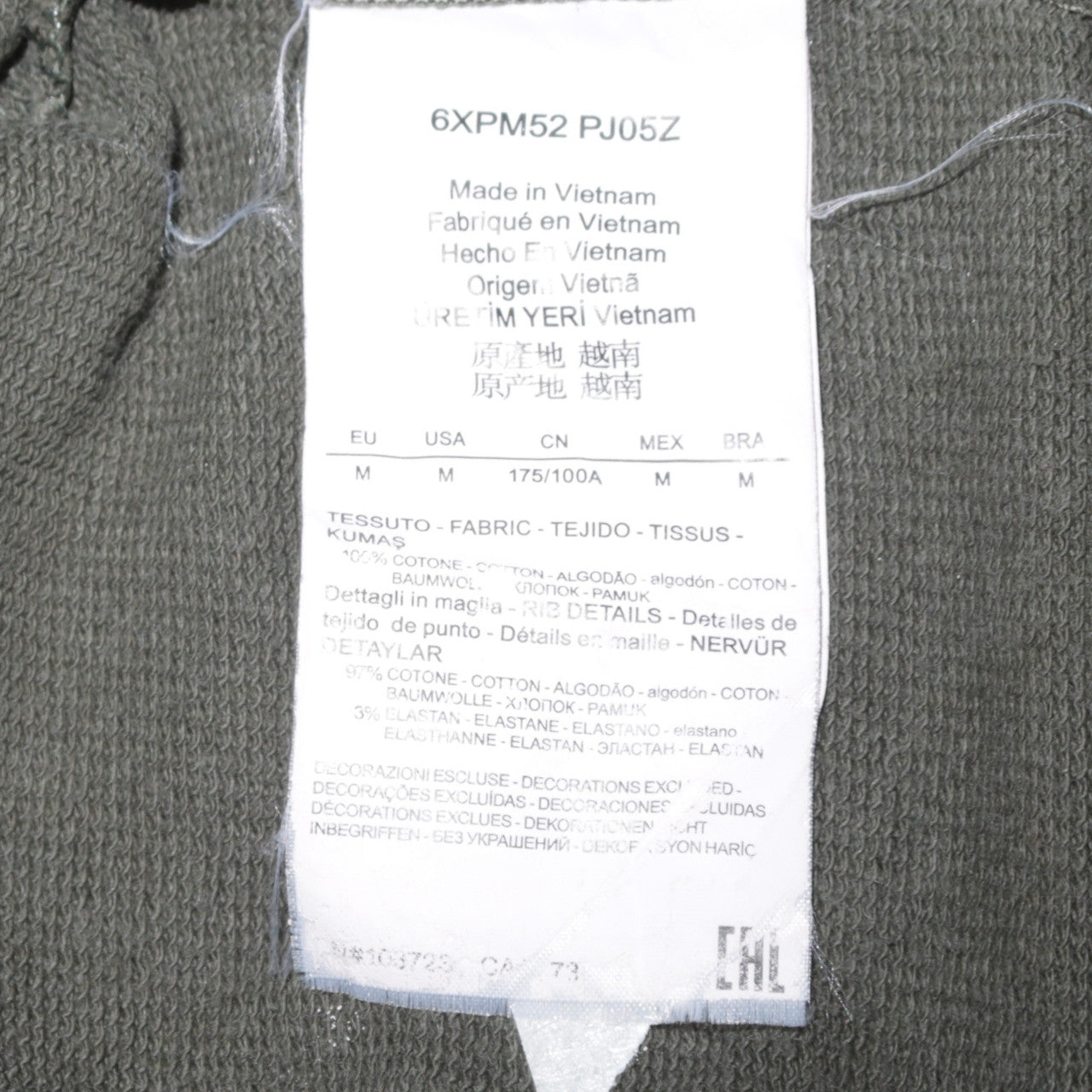 Emporio Armani EA7 Men's Green Crew Neck Sweatshirt Size M