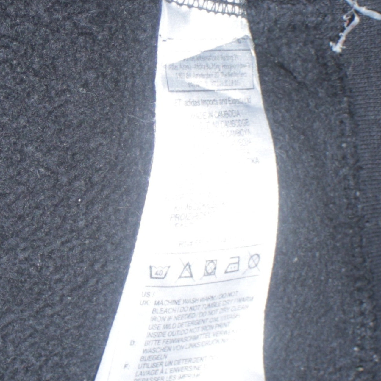 Adidas Womens Black Pullover Hoodie Size S Logo Print Sportswear