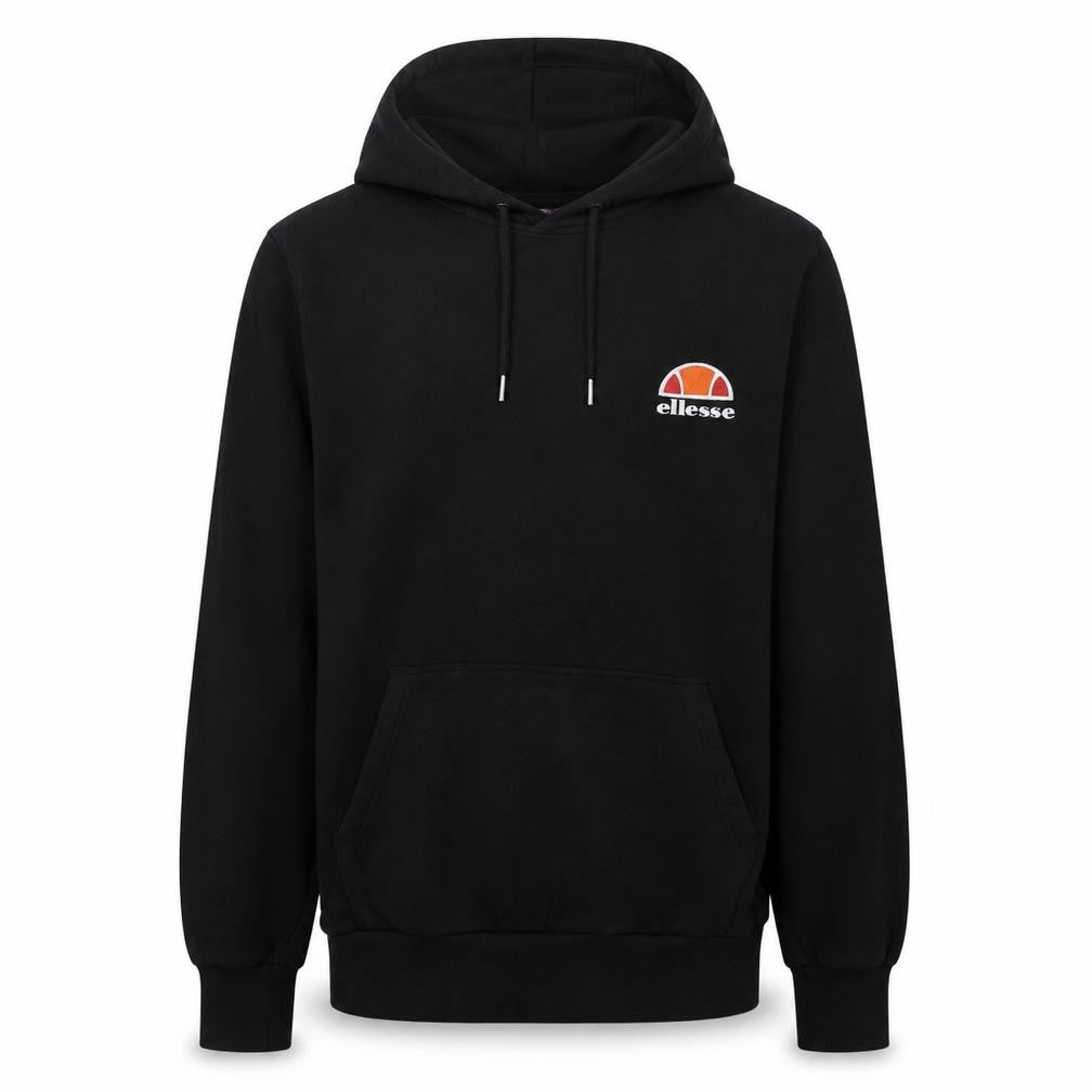 Ellesse Men's Black Pullover Hoodie Small Sports Logo Sweatshirt