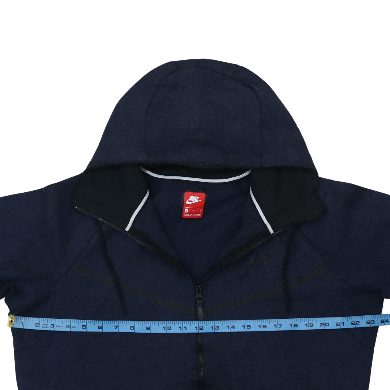 Nike Men's Blue Full Zip Hoodie L Lightweight Sportswear