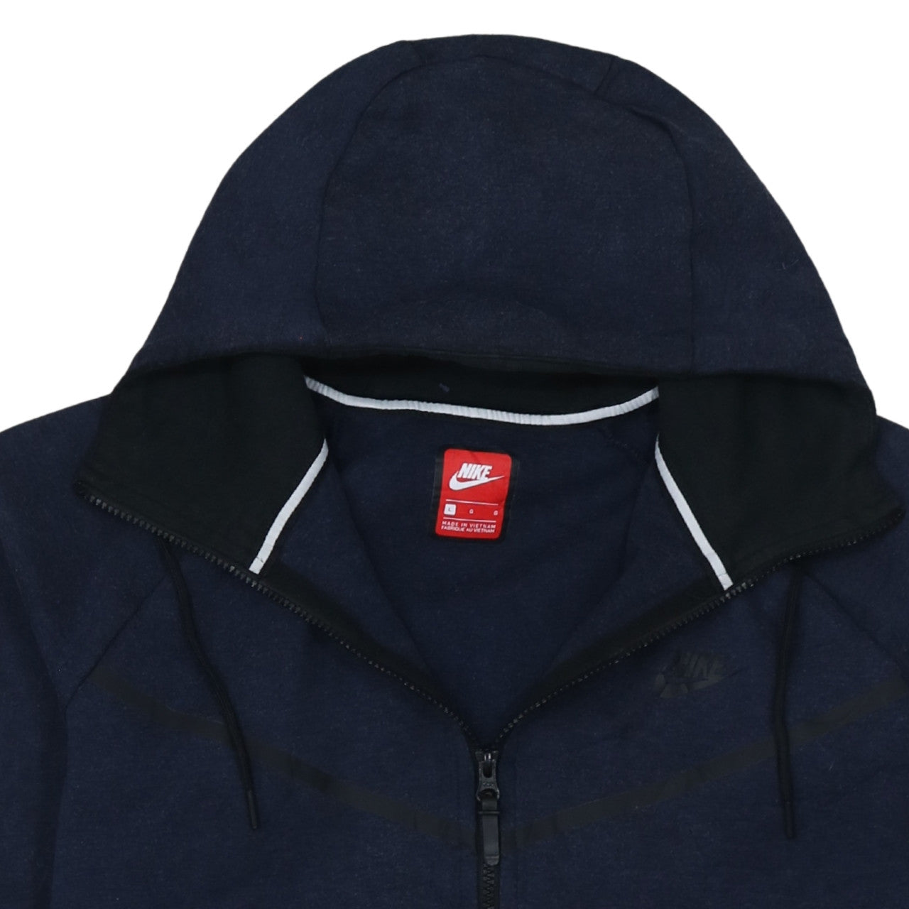 Nike Men's Blue Full Zip Hoodie L Lightweight Sportswear