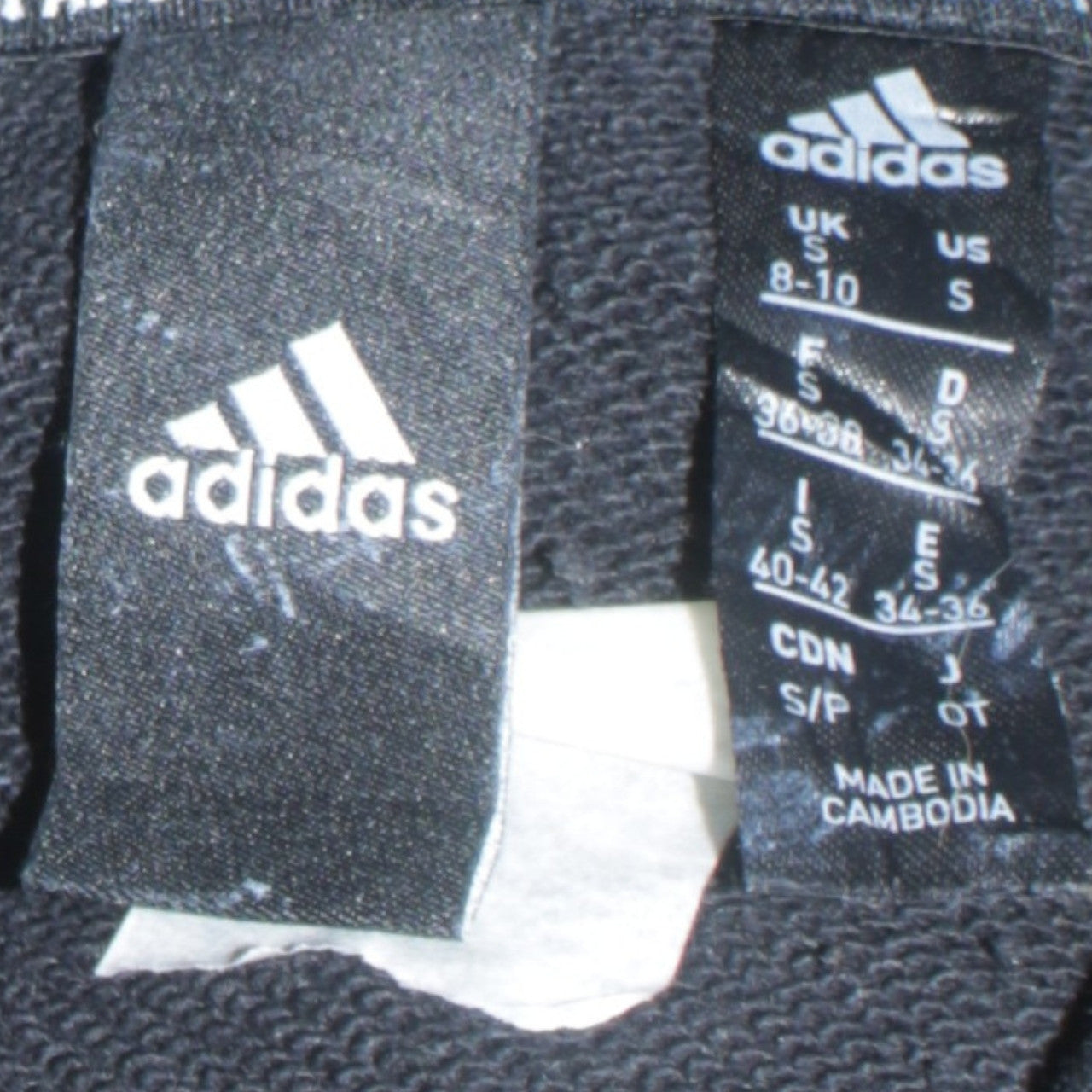 Adidas Women Black Small Pullover Hoodie with Logo Print