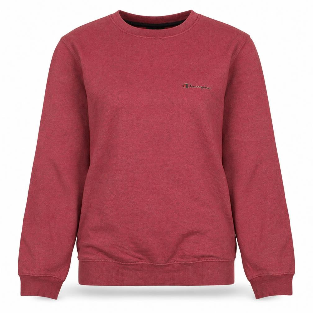 Champion Womens Red Crew Neck Pullover Sweatshirt M Casual
