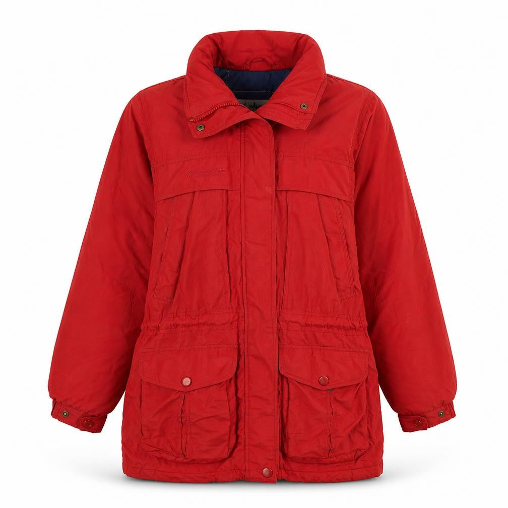 Columbia Women's Red Parka Jacket Size S Water Resistant Winter Coat
