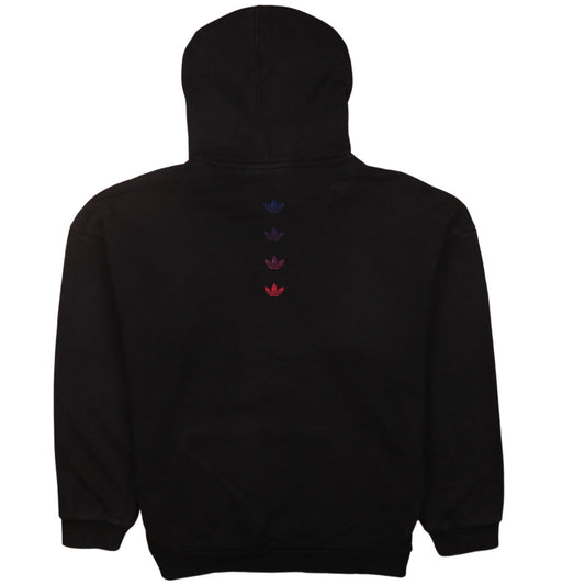 Adidas Womens Black Pullover Hoodie UK 12 Hooded Sweatshirt