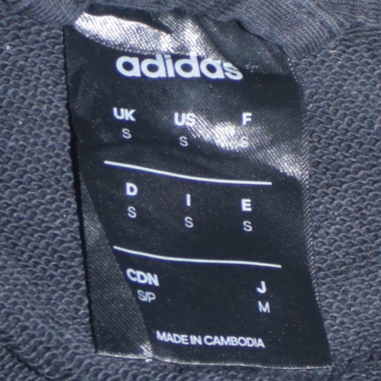 Adidas Men's Black Full Zip Hoodie Small Logo Hooded Sweatshirt