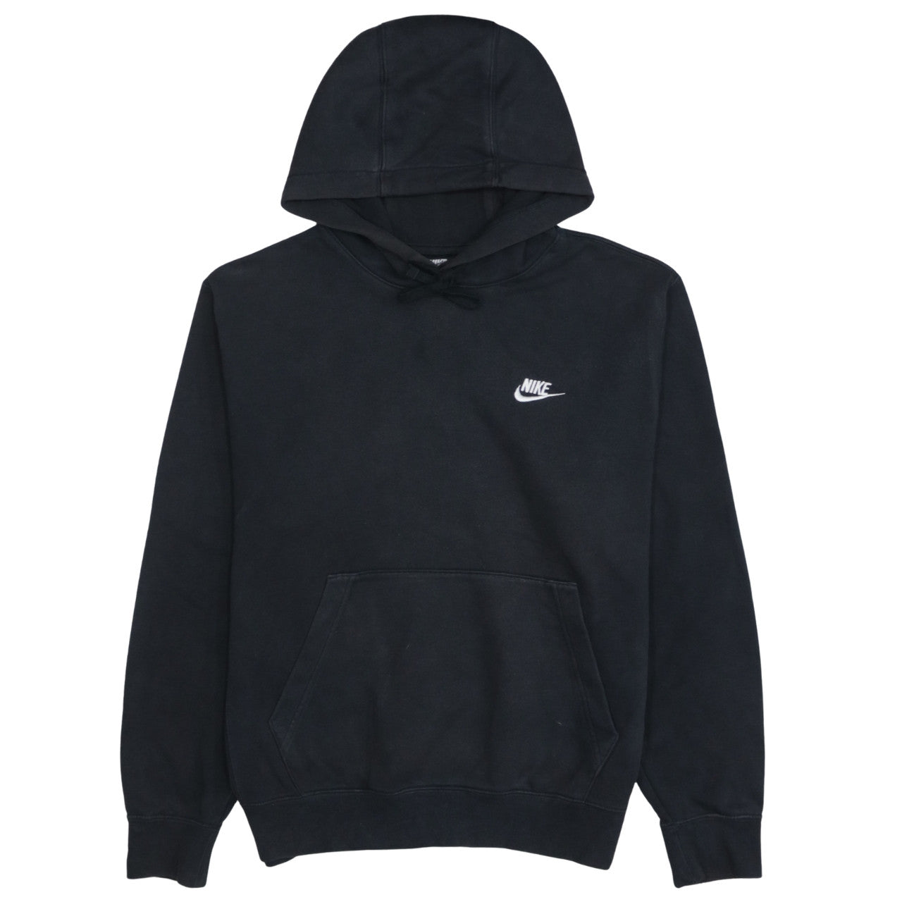 Nike Men's Black Pullover Hoodie Small Logo Fleece Sweatshirt